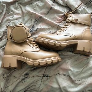 Pocket combat boots